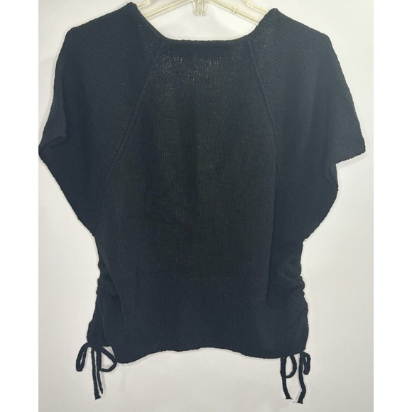 FP Beach V Neck Side Tie Sweater Knit Set‎ Black Small Coastal Casual Lounge NWT - Picture 4 of 4